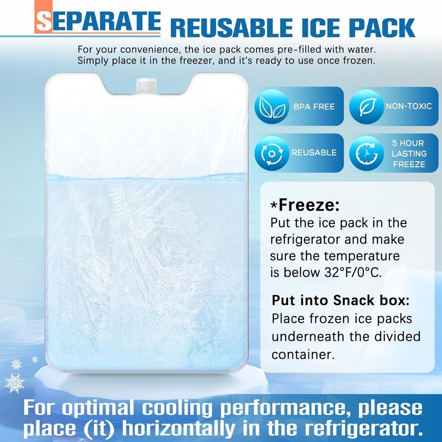 Chilled Portable Snackle Box Container Insulated Bag Keep Food Warm 12 Compartment Divided Serving Tray Reusable Ice Pack Birthday Gift Road Trip Essentials for Charcuterie Snack Picnic