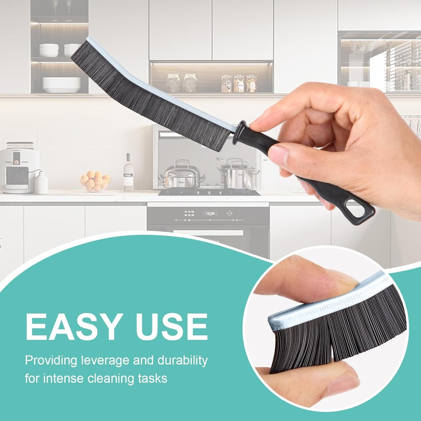 Cleaning Brush - 5 Pcs Hard Bristle Crevice Cleaning Brush, Multifunctional Gap Scrub Brush, Home Essentials, Bathroom Cleaner Tools for Household Use, Kitchen, Bathroom, Window, Faucets, Toilet