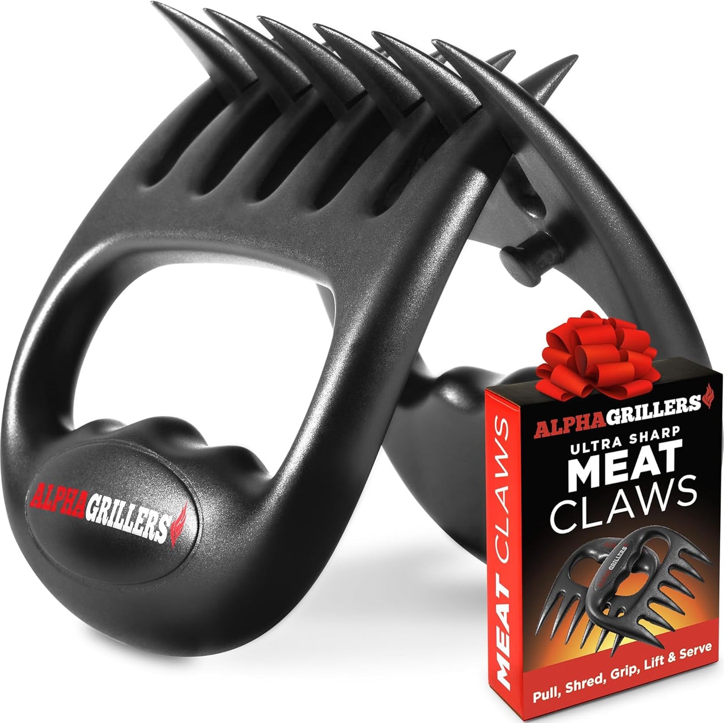 Alpha Grillers Meat Shredder Claws - Grilling and Smoker Accessories Gifts for Men Valentines Day Gifts for Him