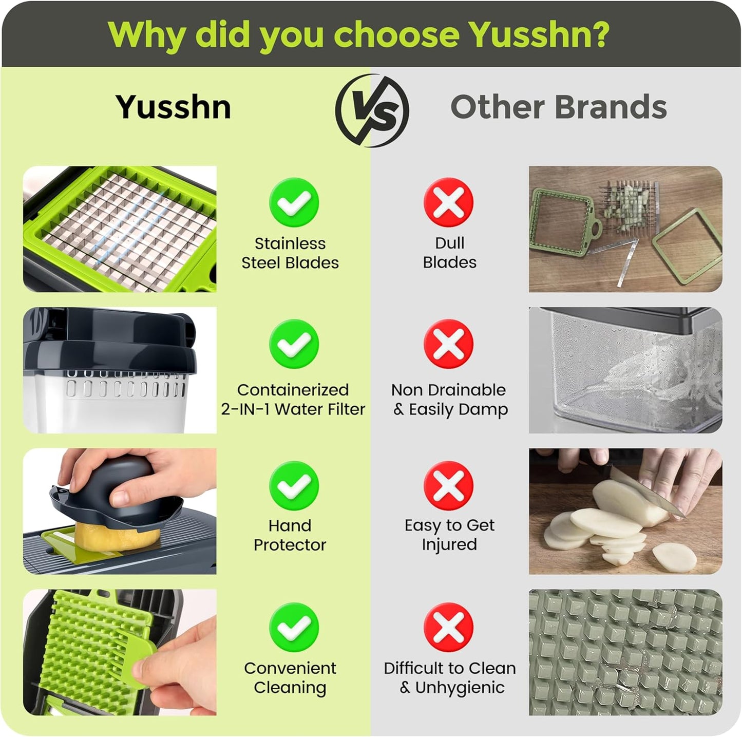 Vegetable Chopper,12-in-1 Multifunctional Food Chopper,Professional Onion Chopper with 7 Blades,Vegetable Cutter with Container for Salad,Potato,Carrot,and Garlic; Essential Kitchen Tool(Grey)