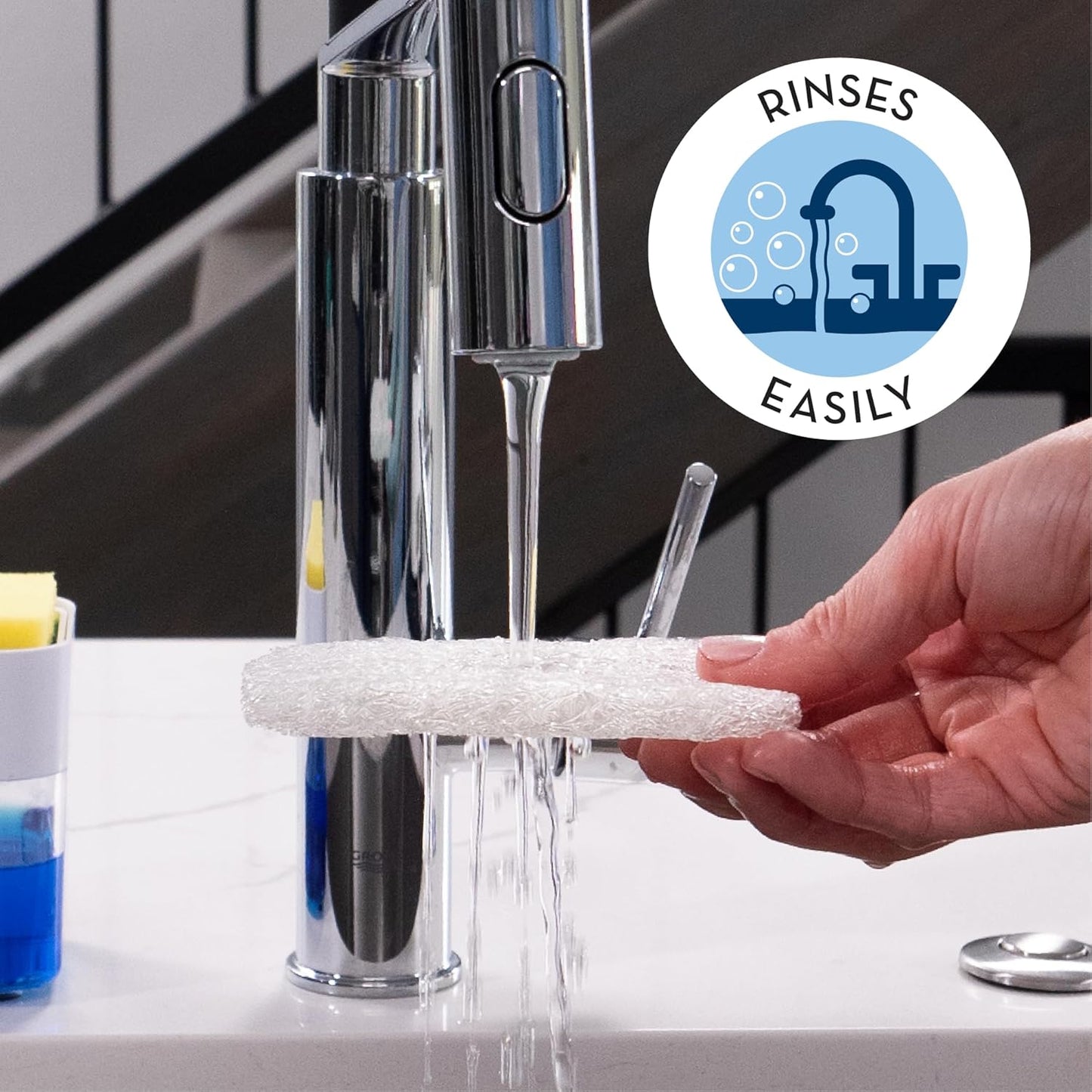 S&T INC. Bar Soap Holder for Kitchen, Bathroom, and Soap Dish, 4 Pack, White, 2.9 inches by 4.4 inches