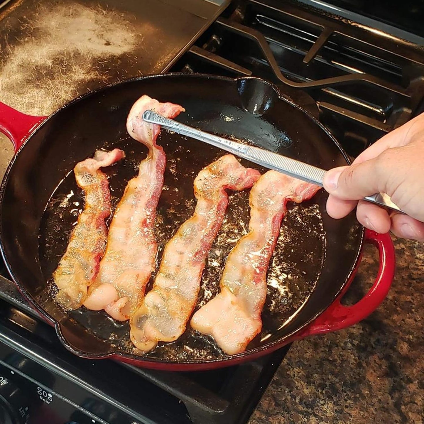 2 Pcs 12-Inch Fine Tweezer Tongs,Extra-Long Stainless Steel Tweezers Tongs