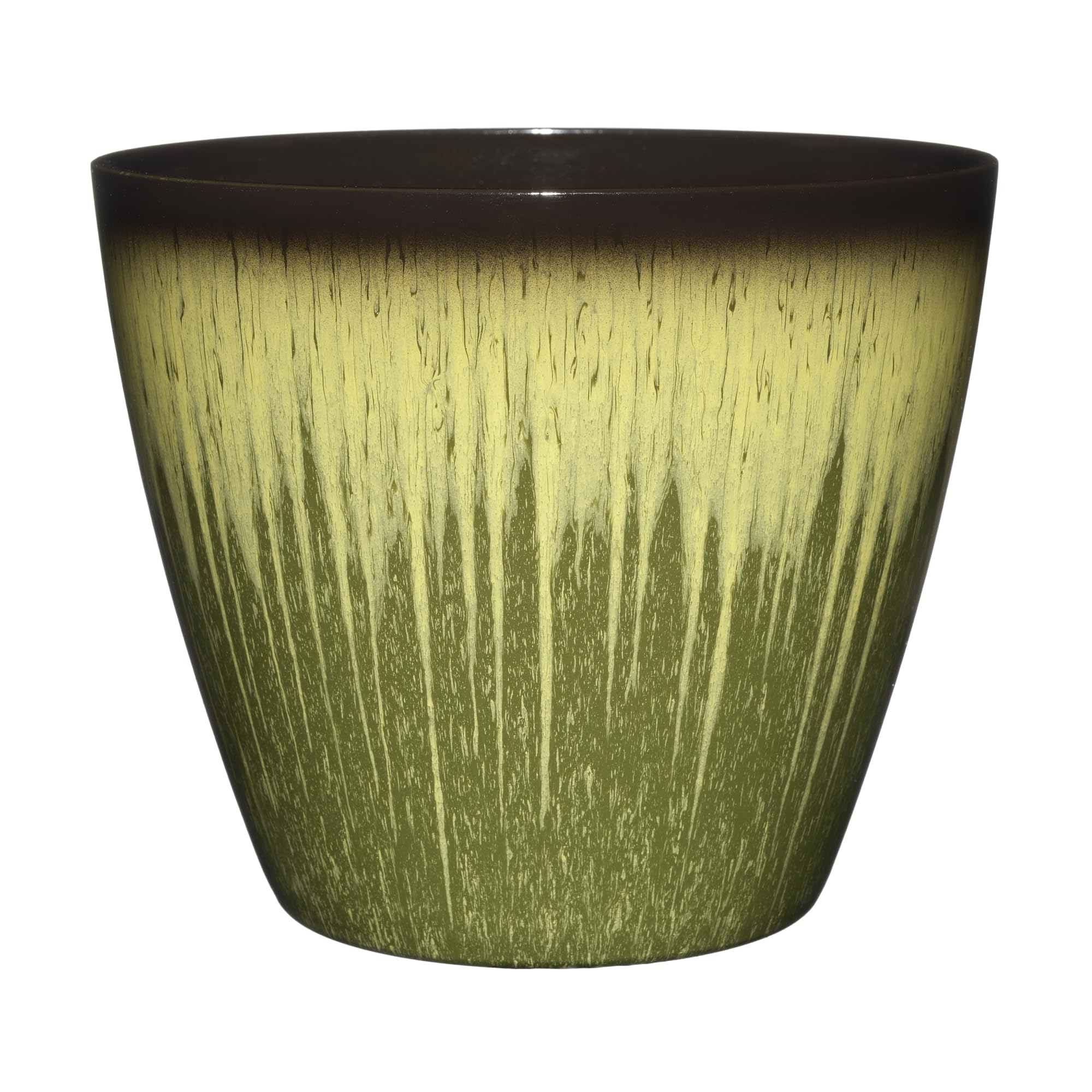 Classic Home and Garden Vogue Planter Pots w/Pottery Quality Finish - Modern Indoor & Outdoor Flower Pots - UV-Resistant Porch Planters - Decorative Pot for Flowers & Herbs (8” Willow Green)