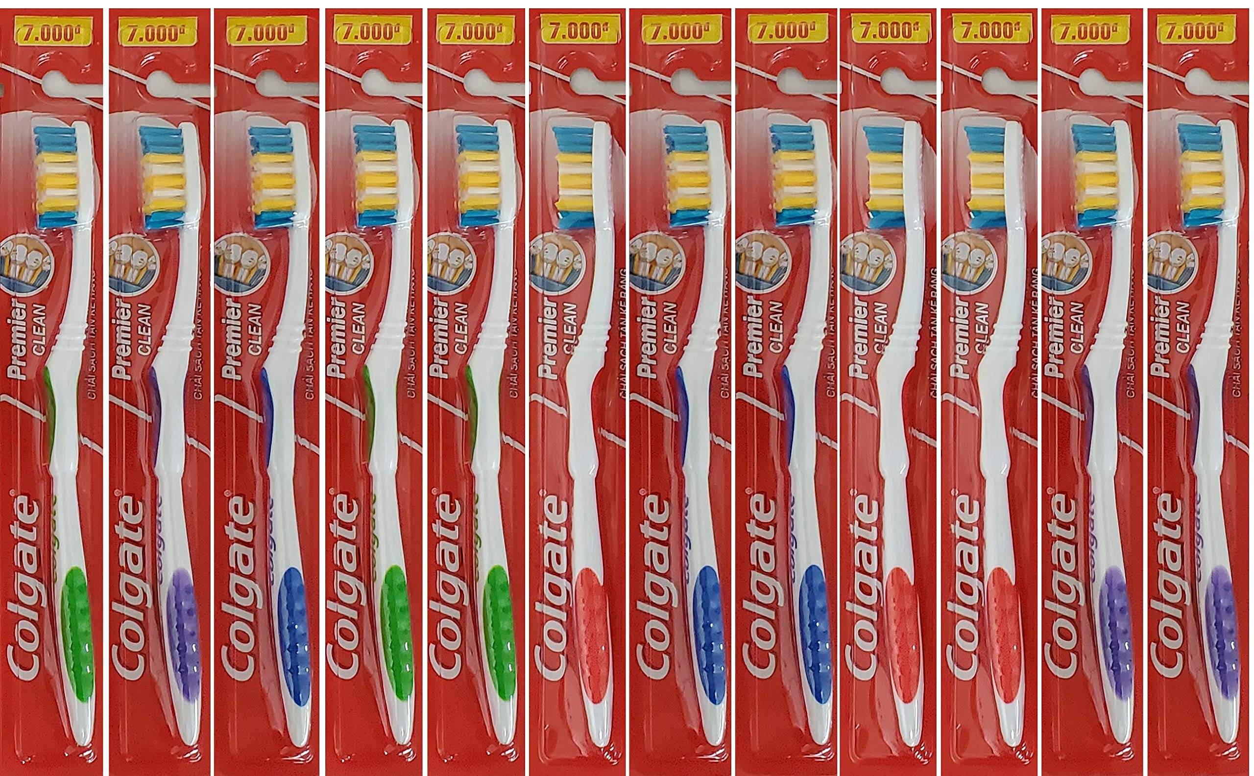 Colgate Toothbrushes Premier Extra Clean(Pack of 12 ),Multicolor,Corded Electric